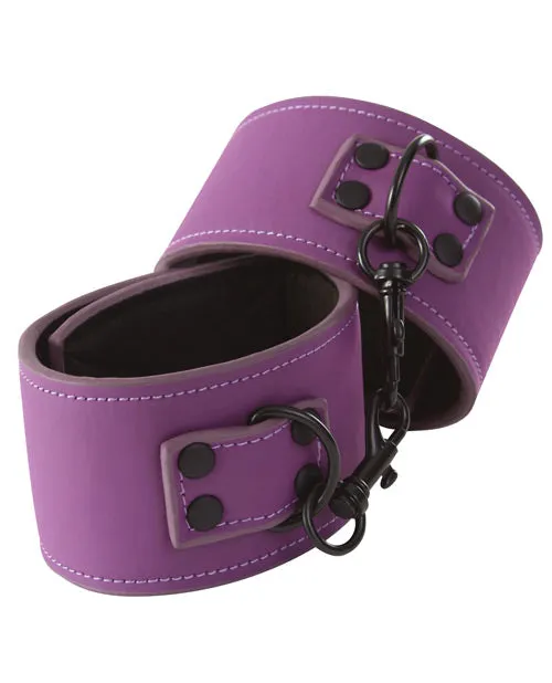 Lust Bondage Restraints | Lust Bondage Wrist Cuffs - Purple Lust Bondage Restraints | Lust Bondage Wrist Cuffs - Purple