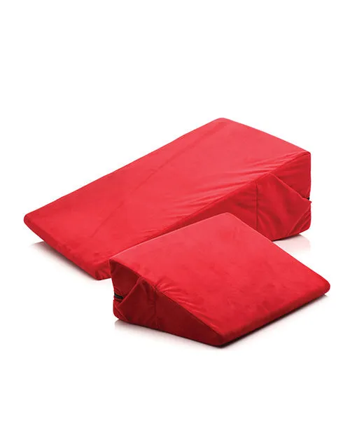 Anal | Love Cushion Set Foam Wedge Pillow Set - Red - XR Bedroom Bliss