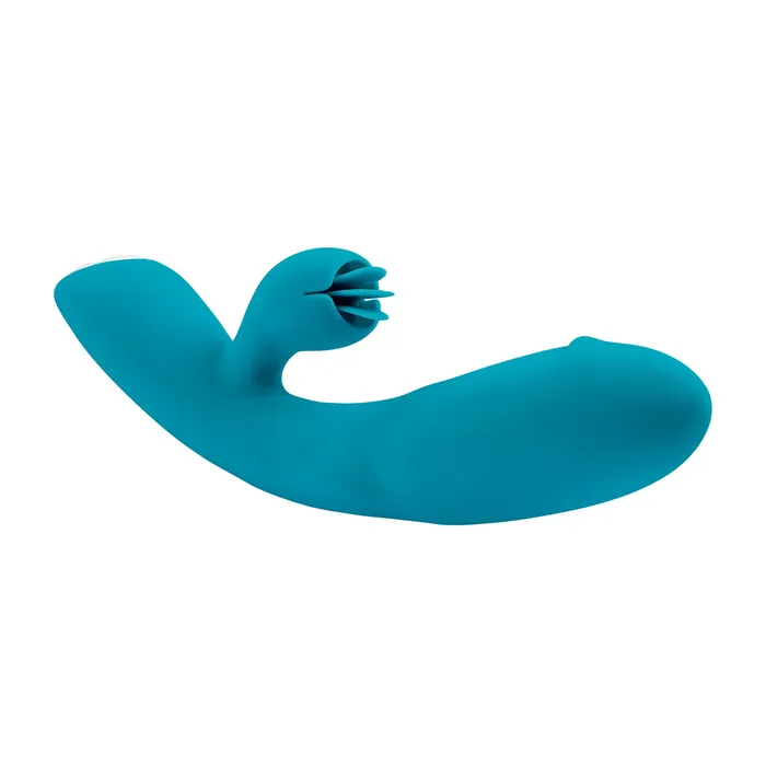Evolved Novelties Vibrators | Fierce Flicker - Teal Dual Stimulator by Evolved Evolved Novelties Vibrators | Fierce Flicker - Teal Dual Stimulator by Evolved