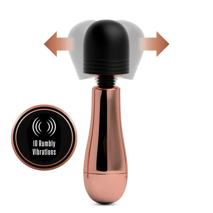 Blush Novelties Vibrators Lush Chloe Rose Gold USB Rechargeable Mini Massager Wand Blush Novelties Vibrators Lush Chloe Rose Gold USB Rechargeable Mini Massager Wand