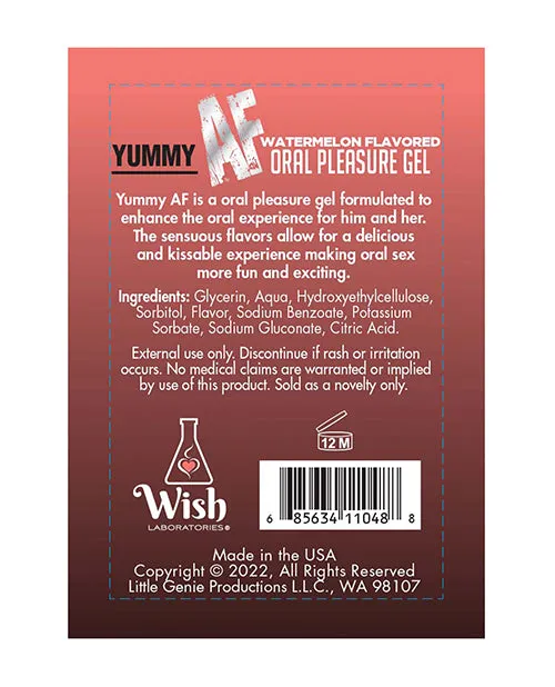 Little Genie Productions LLC Enhancers Yummy Af Oral Pleasure Gel 22 Oz