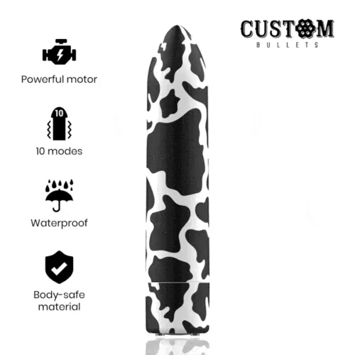 Female Sex Toys Custom Bullets MINI VIBRATORE BULLET RICARICABILE COLORAZIONE MUCCA VIBRATORE TASCABILE SEX TOY Female Sex Toys Custom Bullets MINI VIBRATORE BULLET RICARICABILE COLORAZIONE MUCCA VIBRATORE TASCABILE SEX TOY