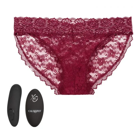 Remote Control Lace Panty Set Lxl Burgundy California Exotic Novelties Female Sex Toys Remote Control Lace Panty Set Lxl Burgundy California Exotic Novelties Female Sex Toys