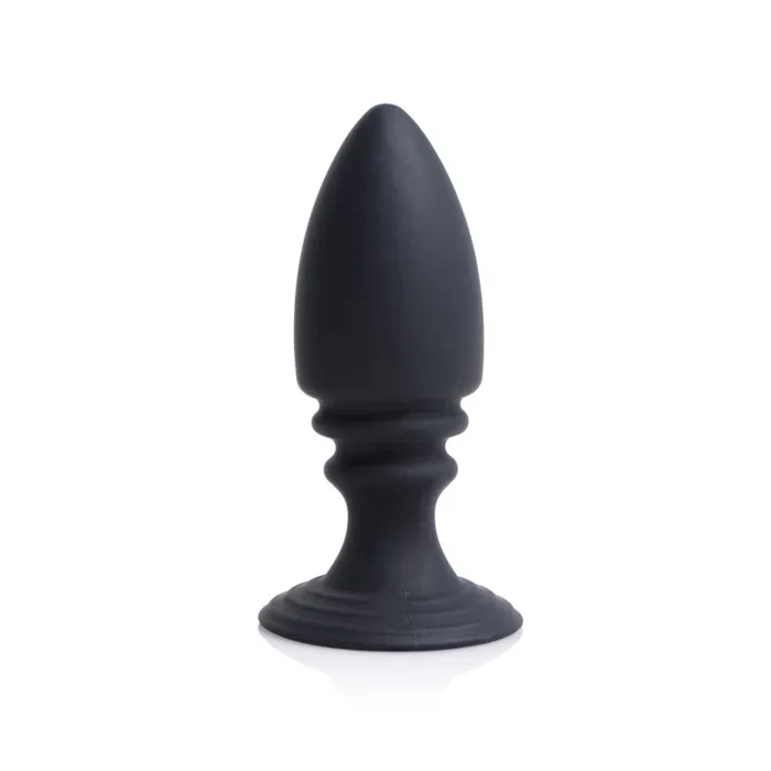 Male Chastity Harness w Anal Plug Black Strict Anal