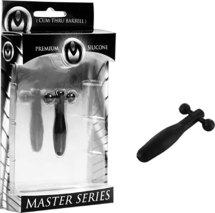 The Hallows CumThru Barbell Black Sex Toy Adult Orgasm XR Brands Anal