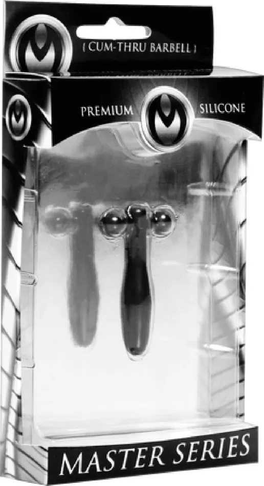 The Hallows CumThru Barbell Black Sex Toy Adult Orgasm XR Brands Anal