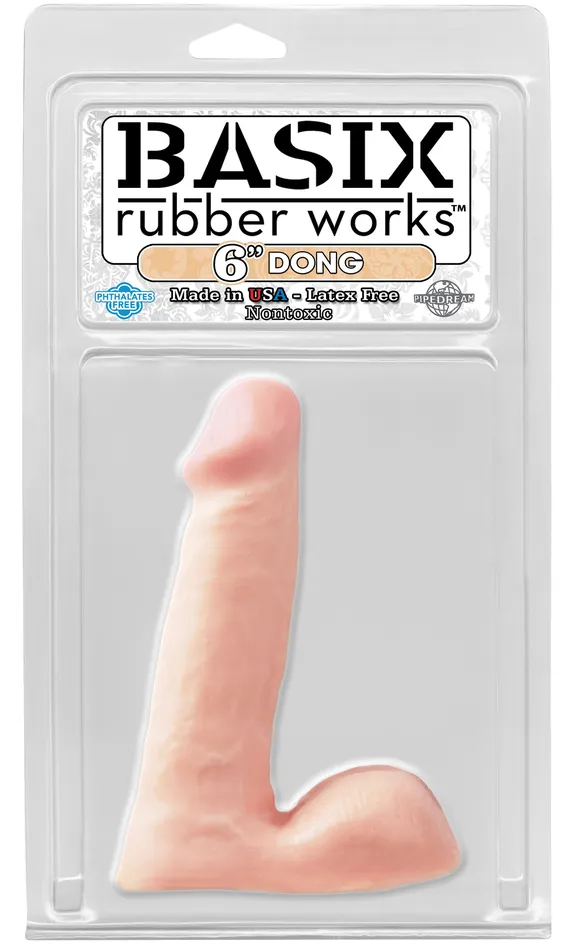 Dildos Pipedream Products Basix Rubber Works 6in Dong Flesh