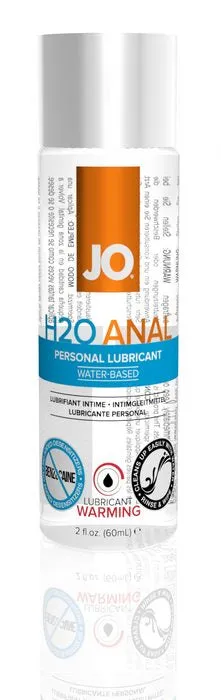 System JO Anal Jo 2 Oz Anal H2o Warming Lubricant