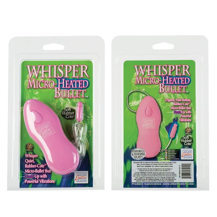 Vibrators Whisper Micro Heated Pink California Exotic Novelties