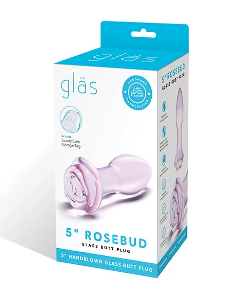 Glas Glas 5 Rosebud Glass Butt Plug Anal