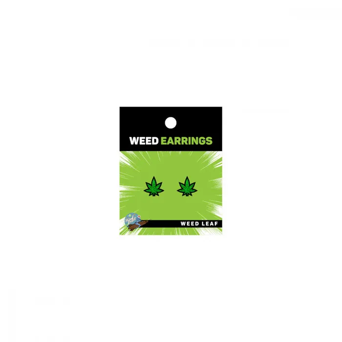Vibrators Wood Rocket Marijuana Leaf Earrings Vibrators Wood Rocket Marijuana Leaf Earrings