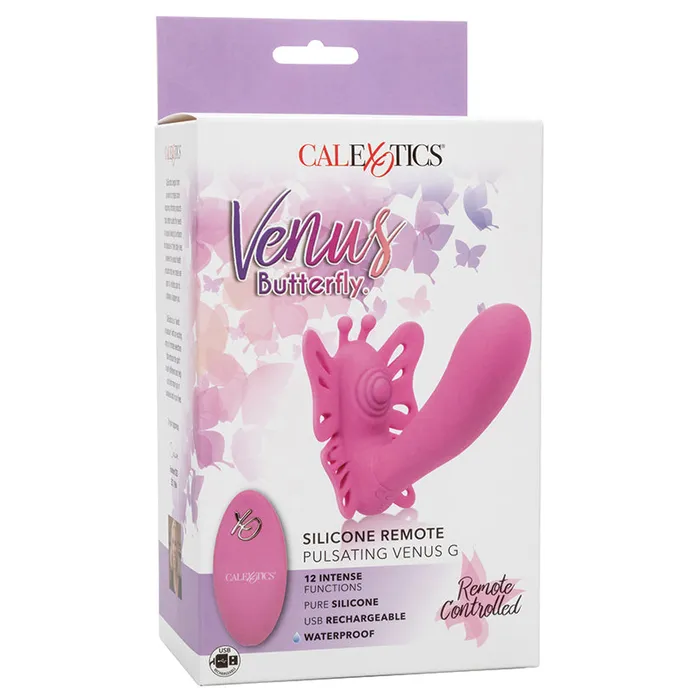 Anal CAL EXOTICS Venus Butterfly Silicone Remote Pulsating Venus G