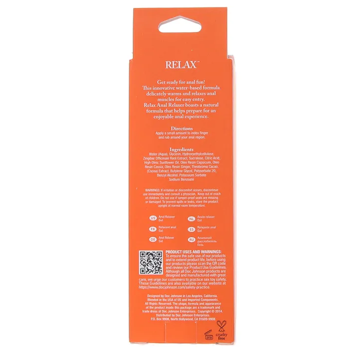 Anal Doc Johnson Relax Anal Relaxer in 2oz56g Anal Doc Johnson Relax Anal Relaxer in 2oz56g