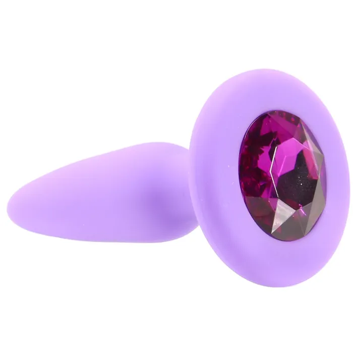 Anal ns novelties Glams Mini Purple Gem Silicone Butt Plug Anal ns novelties Glams Mini Purple Gem Silicone Butt Plug