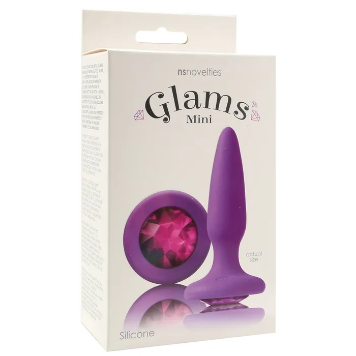 Anal ns novelties Glams Mini Purple Gem Silicone Butt Plug Anal ns novelties Glams Mini Purple Gem Silicone Butt Plug