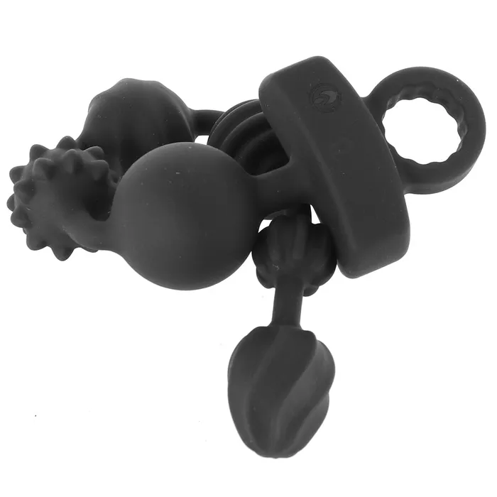 Anal XR Brands Master Series Dark Rattler Remote Anal Bead Vibe Anal XR Brands Master Series Dark Rattler Remote Anal Bead Vibe