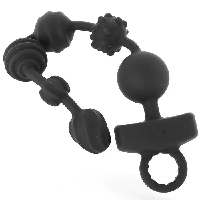 Anal XR Brands Master Series Dark Rattler Remote Anal Bead Vibe Anal XR Brands Master Series Dark Rattler Remote Anal Bead Vibe