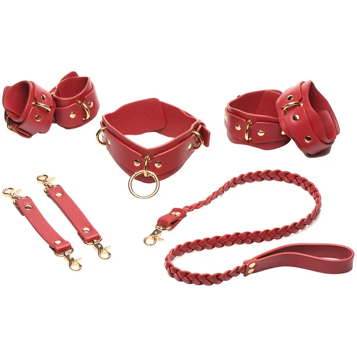Bedroom Bliss Lovers Restraints Set in Red XR Brands Anal