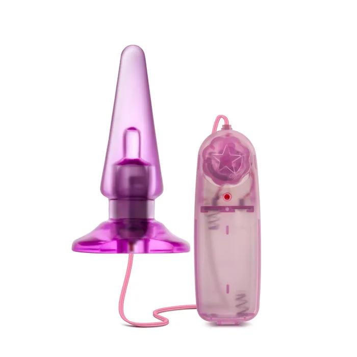 Blush Anal B Yours By Blush Basic Pleaser RemoteControl Pink 4Inch Vibrating Anal Plug