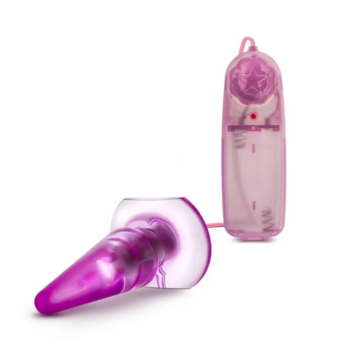 Blush Anal B Yours By Blush Basic Pleaser RemoteControl Pink 4Inch Vibrating Anal Plug