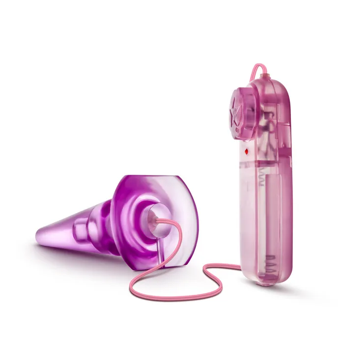 Blush Anal B Yours By Blush Basic Pleaser RemoteControl Pink 4Inch Vibrating Anal Plug