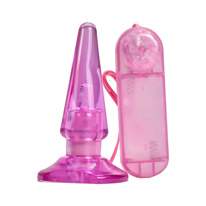 Blush Anal B Yours By Blush Basic Pleaser RemoteControl Pink 4Inch Vibrating Anal Plug