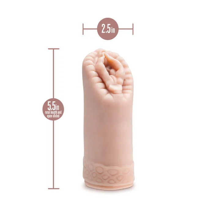 Blush Enlust By Blush Alyssa AI Male Masturbator With Tight Orbed Canal Featuring 5 Pleasure Beads Made With X5 Plus Material Ultra Soft Realistic Vagina Feel Beige Male Sex Toys