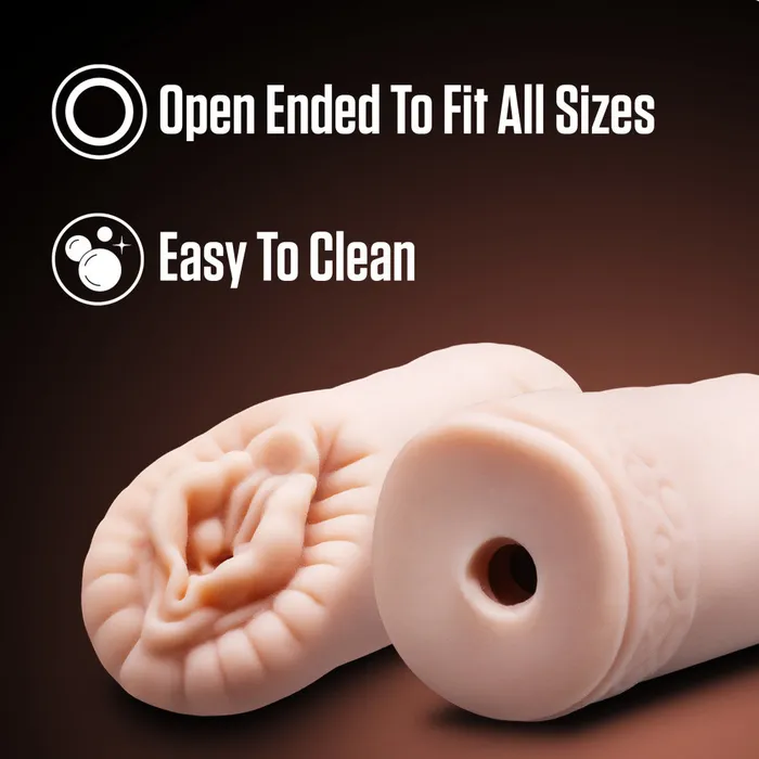 Blush Enlust By Blush Alyssa AI Male Masturbator With Tight Orbed Canal Featuring 5 Pleasure Beads Made With X5 Plus Material Ultra Soft Realistic Vagina Feel Beige Male Sex Toys