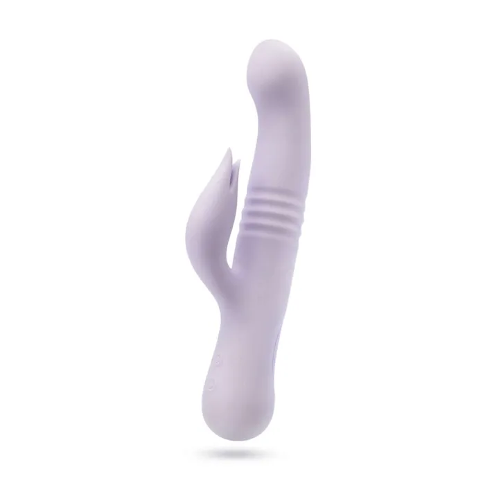 Blush Novelties Vibrators Blush Rylee Lavender Purple Rabbit Vibrator Dual Stimulation USB Rechargeable