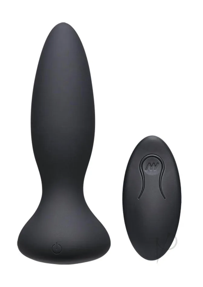 Doc Johnson Enterprises Anal APlay Vibe Adventurous Plug with Remote Black Powerful Vibrations for Anal Pleasure