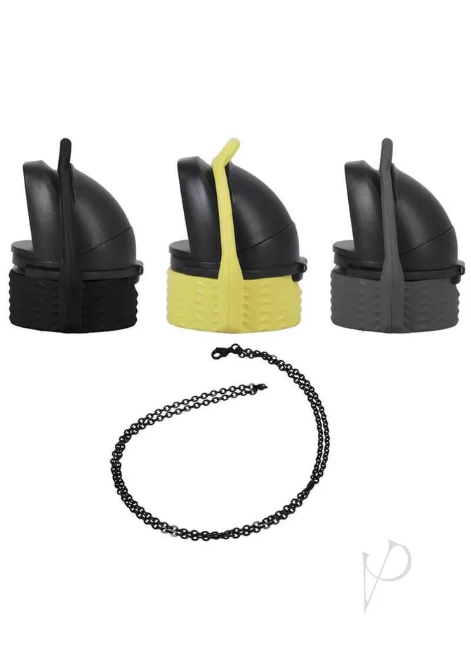 Doc Johnson Enterprises Anal Rock Solid EZ Top Set 3pc LeakProof Nightstand Necessity for All Sizes