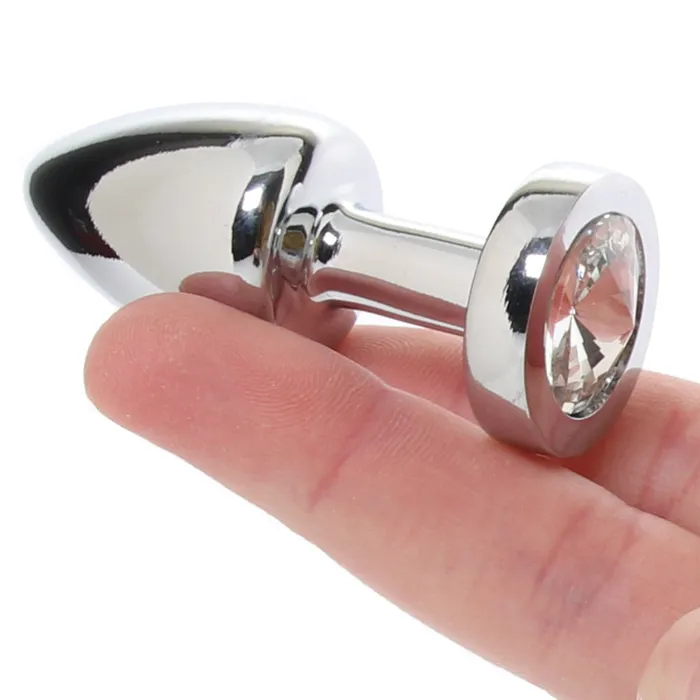 Electric Eel Anal Gemsations 2 Inch Beginners Bling Bling Plug in Silver