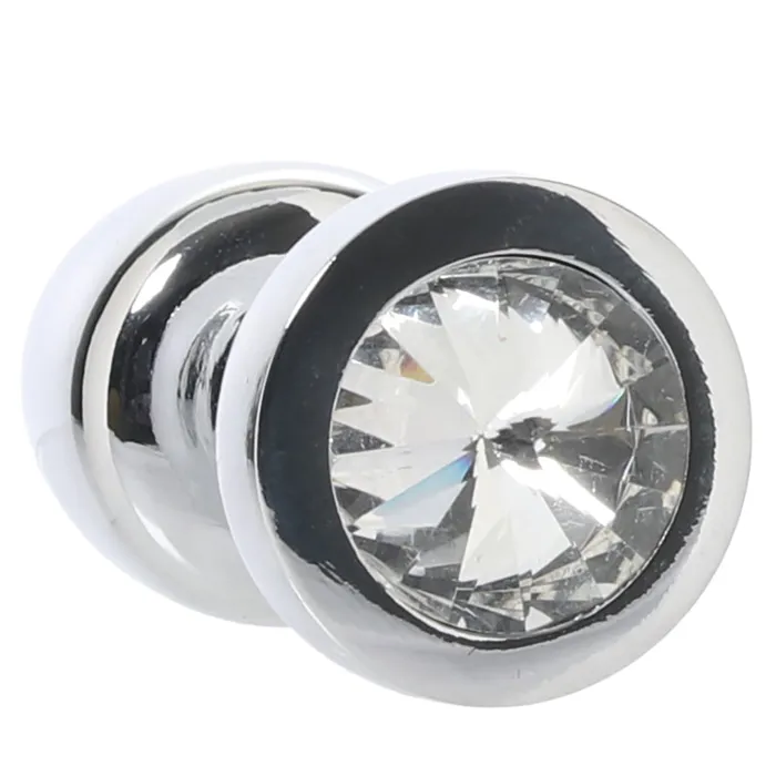 Electric Eel Anal Gemsations 2 Inch Beginners Bling Bling Plug in Silver