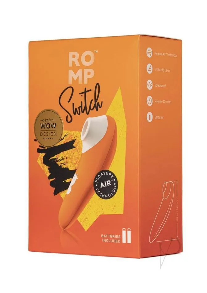 Female Sex Toys Wevibe Romp Switch X Clitoral Air Stimulator OrangeWhite