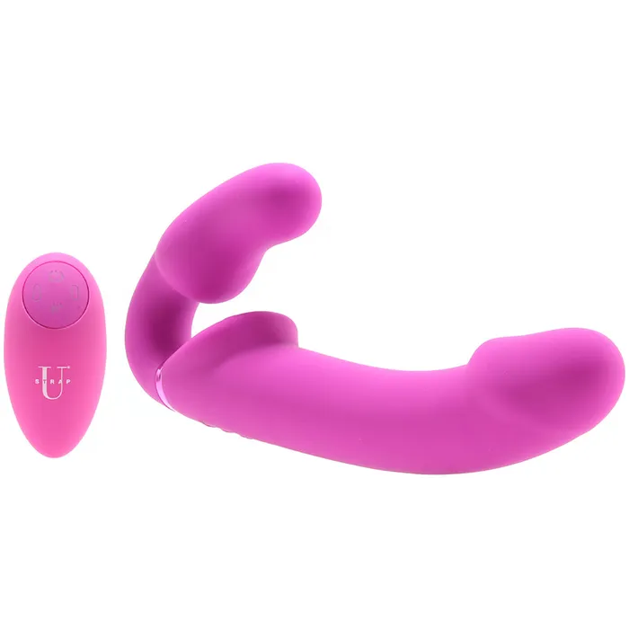 Female Sex Toys XR Brands Evoke Vibrating Inflatable Strapless StrapOn