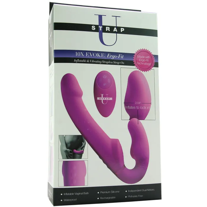 Female Sex Toys XR Brands Evoke Vibrating Inflatable Strapless StrapOn Female Sex Toys XR Brands Evoke Vibrating Inflatable Strapless StrapOn