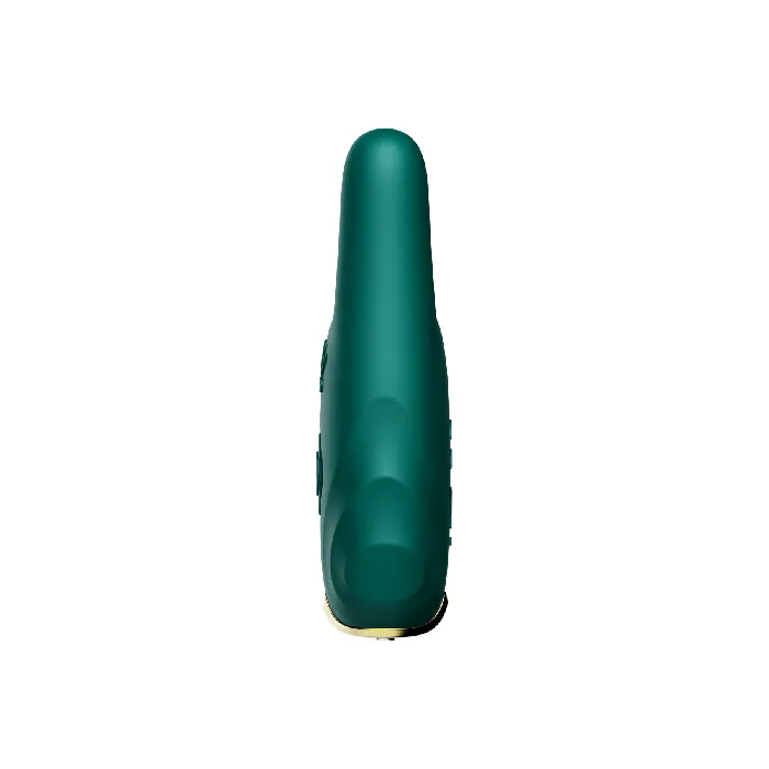 Female Sex Toys ZALO ZALO Nave Vibrating Nipple Clamps Turquoise Green
