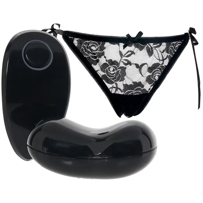 Remote Panty Vibe with Little Black Thong CalExotics Female Sex Toys