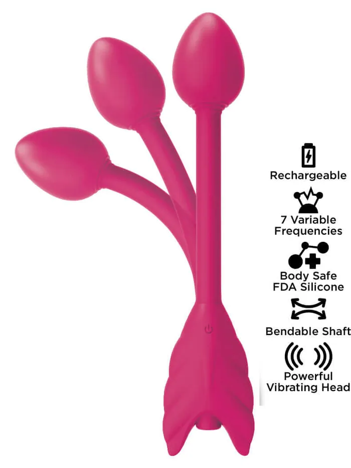 Vibrators HOTT Products Stardust Soar Up Bendable Vibrating Arrow Shape